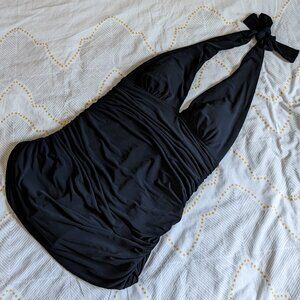 Magicsuit Yvonne Halter Neck Swim Dress Miraclesuit Black